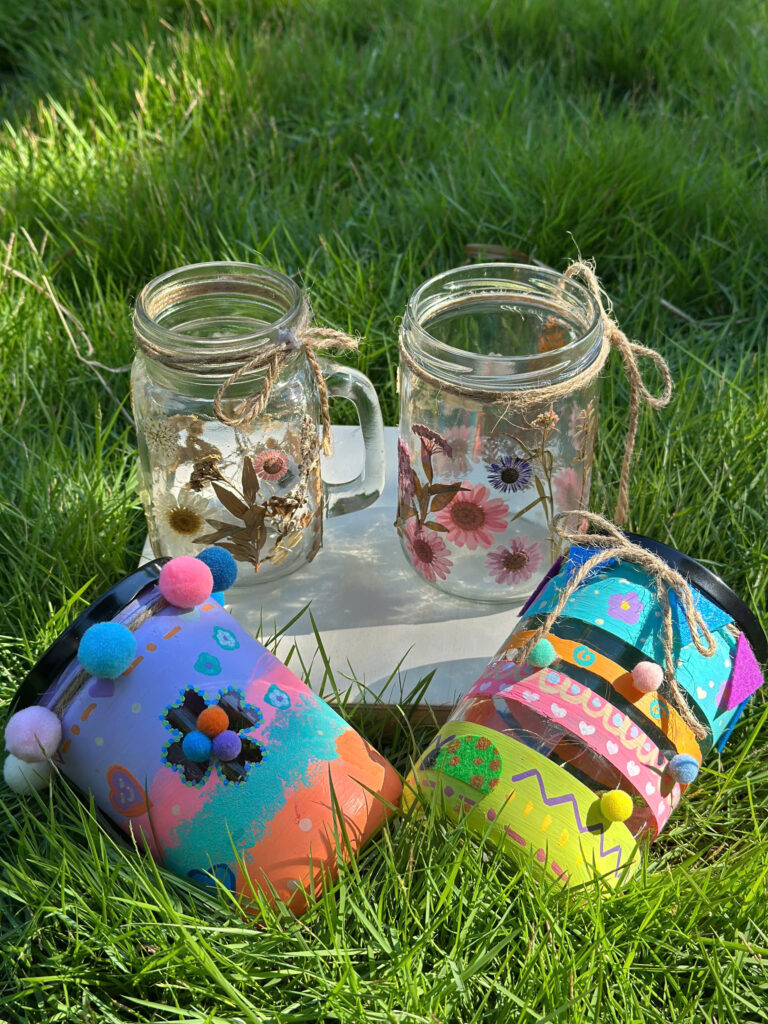 recycling art in liulo kids workshop